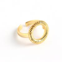 925 sterling zilver Manchet Finger Ring, plated, mode sieraden & voor vrouw & hol, meer kleuren voor de keuze, nikkel, lood en cadmium vrij, 16.9x3.5mm,16.5mm, Verkocht door PC