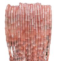 Kristall-Perlen, Kristall, Bambus, poliert, DIY, 5x12mm, ca. 25PCs/Strang, verkauft von Strang