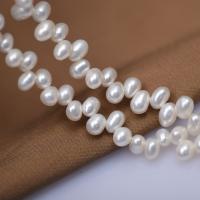 Cultured Rice Freshwater Pearl Beads DIY & top drilled white 4-5mm Sold Per Approx 40 cm Strand