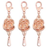 Zinc Alloy Magnetic Clasp Rose plated DIY nickel lead & cadmium free Sold By Bag
