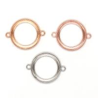 Zinc Alloy Connector Round plated DIY & 1/1 loop Sold By PC