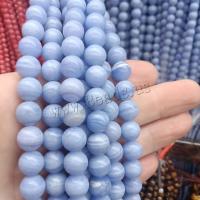 Natural Purple Agate Beads Round DIY purple Sold By Strand