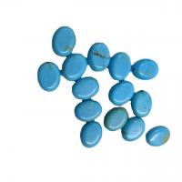 Spacer Beads Jóias, turquesa, polido, DIY, azul, 8x10mm, vendido por PC