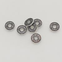 Zinc Alloy Spacer Beads Round antique silver color plated DIY 8mm Approx 1.5mm Approx Sold By Bag