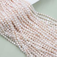 Keishi ferskvandskulturperle Beads, Ferskvandsperle, du kan DIY, hvid, 6-7mm, Solgt Per Ca. 36-37 cm Strand