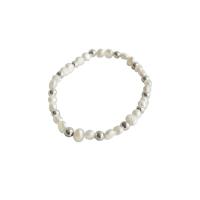Freshwater Cultured Pearl Bracelet Freshwater Pearl with 925 Sterling Silver handmade fashion jewelry & for woman two different colored Sold Per 17-20 cm Strand