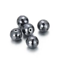 Jern smykker perler, Runde, du kan DIY, sort, nikkel, bly & cadmium fri, 12mm, Ca. 5pc'er/Bag, Solgt af Bag