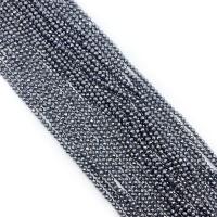 Niet-magnetische Hematiet kralen, DIY & verschillende grootte voor keus & gefacetteerde, zwart, Per verkocht Ca 38 cm Strand