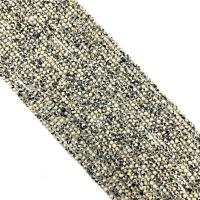 Dalmatiske Beads, Dalmatiner, du kan DIY & forskellig størrelse for valg & facetteret, hvid og sort, Solgt Per Ca. 38 cm Strand