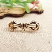 Brass Brooch Findings fashion jewelry & bowknot design original color nickel lead & cadmium free Sold By PC