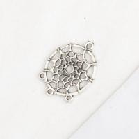 Zinc Alloy Connector Dream Catcher antique silver color plated DIY & 1/1 loop nickel lead & cadmium free 30mm Sold By PC