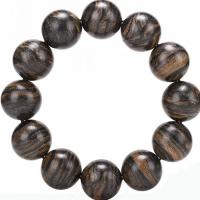 Wood Bracelets Tiger Wood Unisex brown Length Approx 24 cm Sold By PC