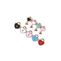 Zinc Alloy Enamel Pendants gold color plated DIY Approx Sold By Bag