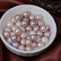 Cultured No Hole Freshwater Pearl Beads Round random style & DIY mixed colors 8.5-9mm Sold By PC