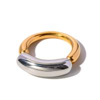 304 Stainless Steel Tail Finger Ring 18K gold plated fashion jewelry & for woman Sold By PC