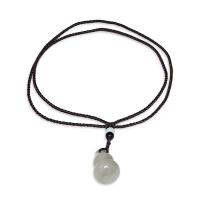 Sweater Chain Necklace Knot Cord with Agate Calabash fashion jewelry & Unisex Random Color nickel lead & cadmium free Length Approx 70 cm Sold By PC