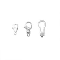 925 Sterling Silver Lobster Clasp Findings plated DIY silver color Sold By PC