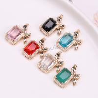 Rhinestone Brass Pendants with Crystal plated DIY & with rhinestone Sold By PC