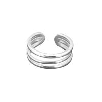 Sterling zilver ringen, 925 sterling zilver, mode sieraden & verschillende stijlen voor de keuze & voor vrouw & hol, nikkel, lood en cadmium vrij, Maat:7, Verkocht door PC