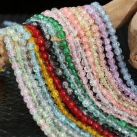 Ručno lampwork perle, Krug, stoving lakova, možete DIY & različite veličine za izbor & pucketanje, više boja za izbor, Prodano By Strand