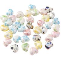 PorseleinJuwelen Beads, Porselein, Hart, DIY, gemengde kleuren, 16mm, Verkocht door PC