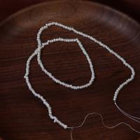 Přírodní sladkovodní perly perlí, Sladkovodní Pearl, DIY, bílý, 2mm, Prodáno za Cca 37 cm Strand