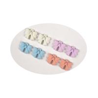 Tibetan Style Bowknot Pendants, painted, DIY, more colors for choice, 12x13mm, Approx 100PCs/Bag, Sold By Bag