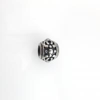 Ruostumaton teräs Välike helmiä, 304 Stainless Steel, tee-se-itse & erikokoisia valinnalle & mustata, alkuperäinen väri, Myymät PC