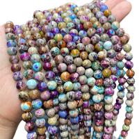 Gemstone šperky Korálky, Dojem Jasper, Kolo, lesklý, DIY & různé velikosti pro výběr, Prodáno By Strand