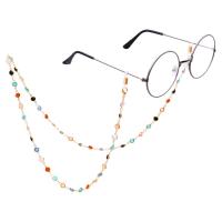 سبائك الزنك سلسلة النظارات, مع الخرز الزجاجي, للمرأة, المزيد من الألوان للاختيار, النيكل والرصاص والكادميوم الحرة, طول تقريبا 79 سم, تباع بواسطة PC