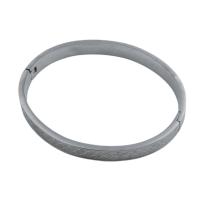Stainless Steel Bangle 304 Stainless Steel fashion jewelry & for woman original color 63.5*54.5*6mm Sold By PC