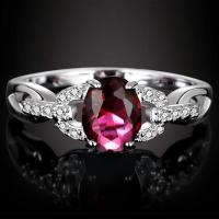 Zinc Alloy prst prsten, Zinek, s Krystal, módní šperky & různé velikosti pro výběr & s drahokamu, více barev na výběr, nikl, olovo a kadmium zdarma, Prodáno By PC