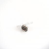 Rostfritt stål Distans Pärlor, 304 rostfritt stål, Flat Round, DIY & svärta, ursprungliga färgen, 9x5.50mm, Hål:Ca 3mm, Säljs av PC