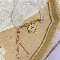 Lampwork Bracelets with Clear Quartz & Zinc Alloy fashion jewelry & for woman 16cm Sold By PC