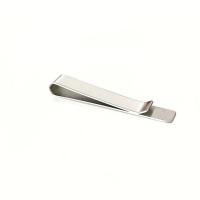 Stropdas clip, 304 roestvrij staal, voor de mens, oorspronkelijke kleur, 58x8mm, Verkocht door PC