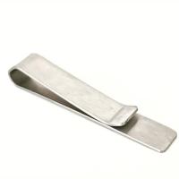 Stropdas clip, 304 roestvrij staal, voor de mens, oorspronkelijke kleur, 48x8mm, Verkocht door PC