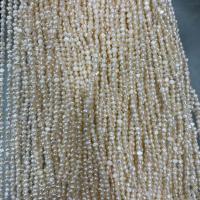 Koraliki Keishi z hodowlanych pereł słodkowodnych, Perła naturalna słodkowodna, Naturalne & DIY, biały, 2.8~3.3mm, sprzedawane na 36-38 cm Strand