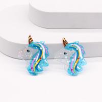Acrylic Pendants Unicorn epoxy gel DIY mixed colors Approx Sold By Bag