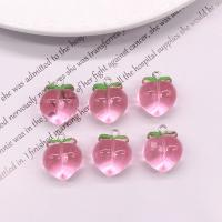 Resin Pendant Peach epoxy gel DIY pink Approx Sold By Bag