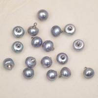 Smykker Tilbehør, Ferskvandsperle, du kan DIY & forskellig størrelse for valg, grå, Solgt af PC