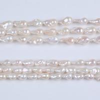 Přírodní sladkovodní perly perlí, Sladkovodní Pearl, DIY & různé velikosti pro výběr, bílý, Prodáno za Cca 36 cm Strand