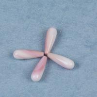 Naturlig Freshwater Shell Perler, Teardrop, du kan DIY, lyserød, 8x25mm, Solgt af PC