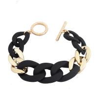 Zinc Alloy Bracelet with Resin fashion jewelry & for woman & hollow nickel lead & cadmium free Length Approx 7.48 Inch Sold By PC