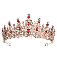 Bridal Tiaras Zinc Alloy plated fashion jewelry & for woman & with rhinestone nickel lead & cadmium free Inner Approx 155mm Sold By PC
