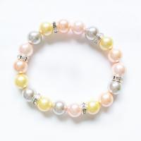 South Sea Shell Bracelets Shell Pearl Round polished fashion jewelry & imitation pearl & for woman Length Approx 18 cm Sold By PC