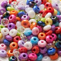 Akryl smykker perler, du kan DIY & forskellige stilarter for valg & frosted, flere farver til valg, 14mm, Solgt af PC