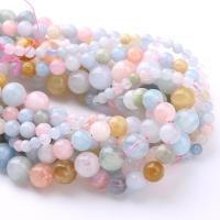 Gemstone Smycken Pärlor, Morganit, Rund, olika kvaliteter för val & DIY & olika storlek för val, fler färger för val, Säljs av Strand