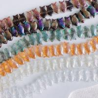 Plated Akrylové korálky, Akryl, Ryba, DIY, více barev na výběr, 8x15x6mm, 20PC/Bag, Prodáno By Bag