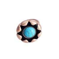 Zinc Alloy Finger Ring beállítása, Cink ötvözet, -val Természetes kő, divat ékszerek & különböző anyagok a választás & a nő, nikkel, ólom és kadmium mentes, 17mm, Által értékesített PC