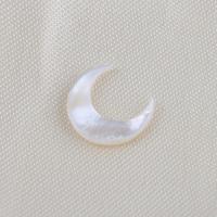 Natural White Shell Pendants, Moon, DIY, white, 11.70x10.10mm, Sold By PC